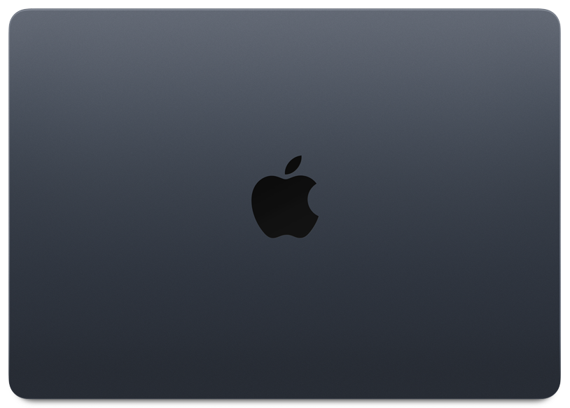 macbook vu du dessus en couleur gris sombre